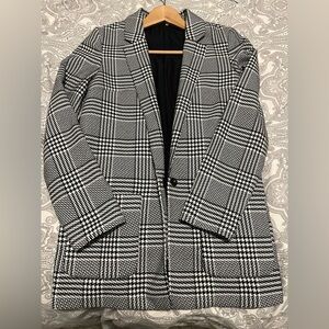 Divided Black & White Houndstooth Jacket